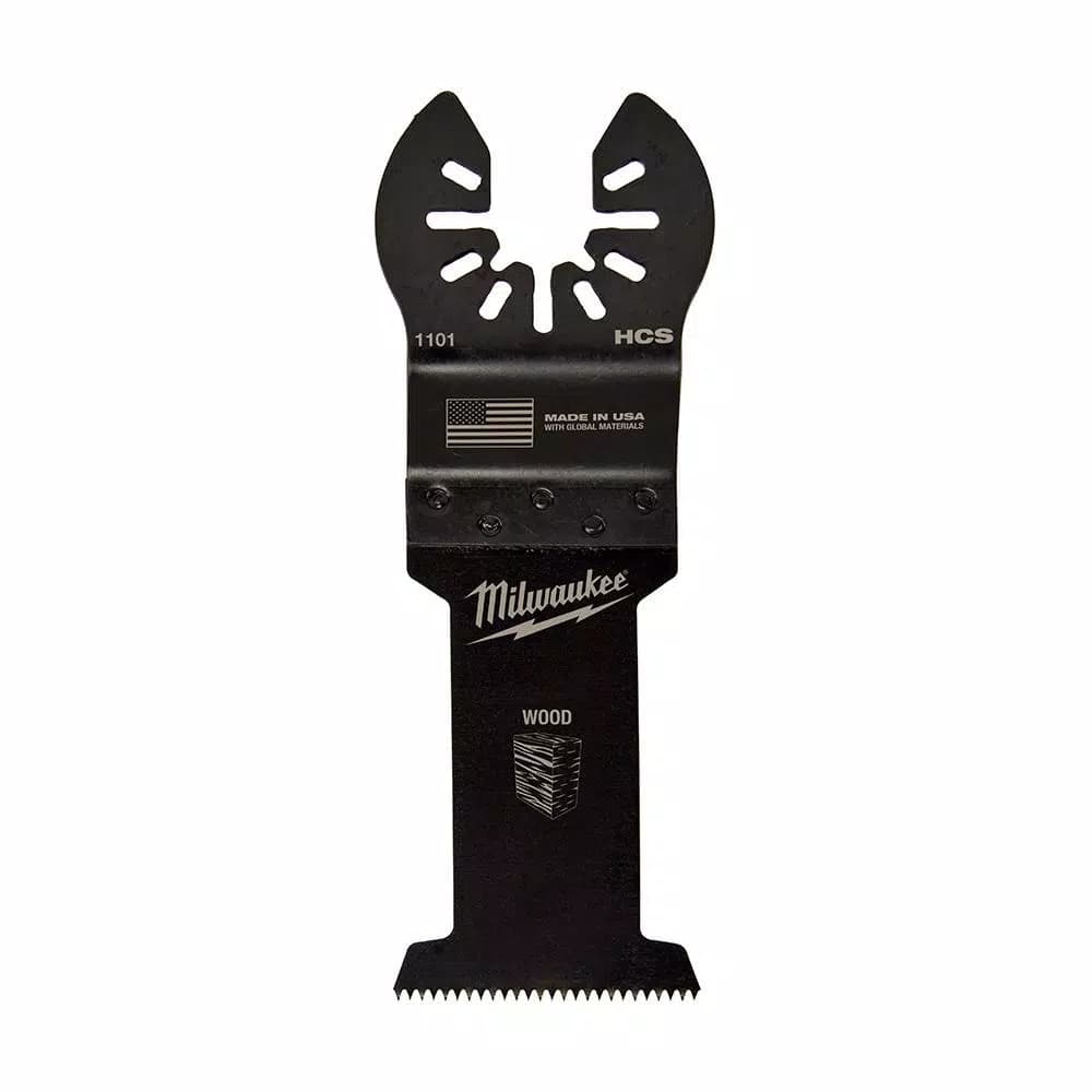Milwaukee 1-3/8 in. High Carbon Steel Universal Fit Wood Cutting Oscillating Multi-Tool Blade