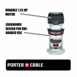 Porter-Cable Porter Cable 450 1.25 HP Max Torque Compact Corded Router thumbnail 2