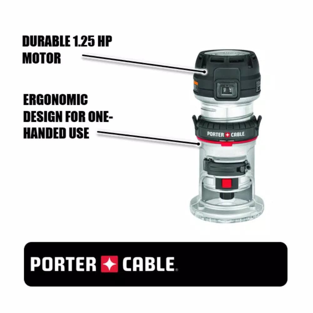Porter-Cable Porter Cable 450 1.25 HP Max Torque Compact Corded Router