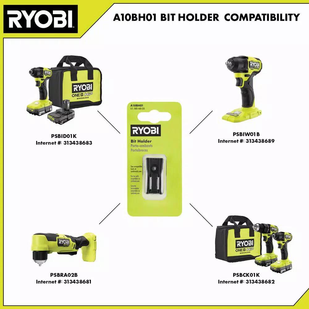 RYOBI A10BH01 Bit Holder Attachment for ONE+ HP Compact Brushless Drills and Drivers