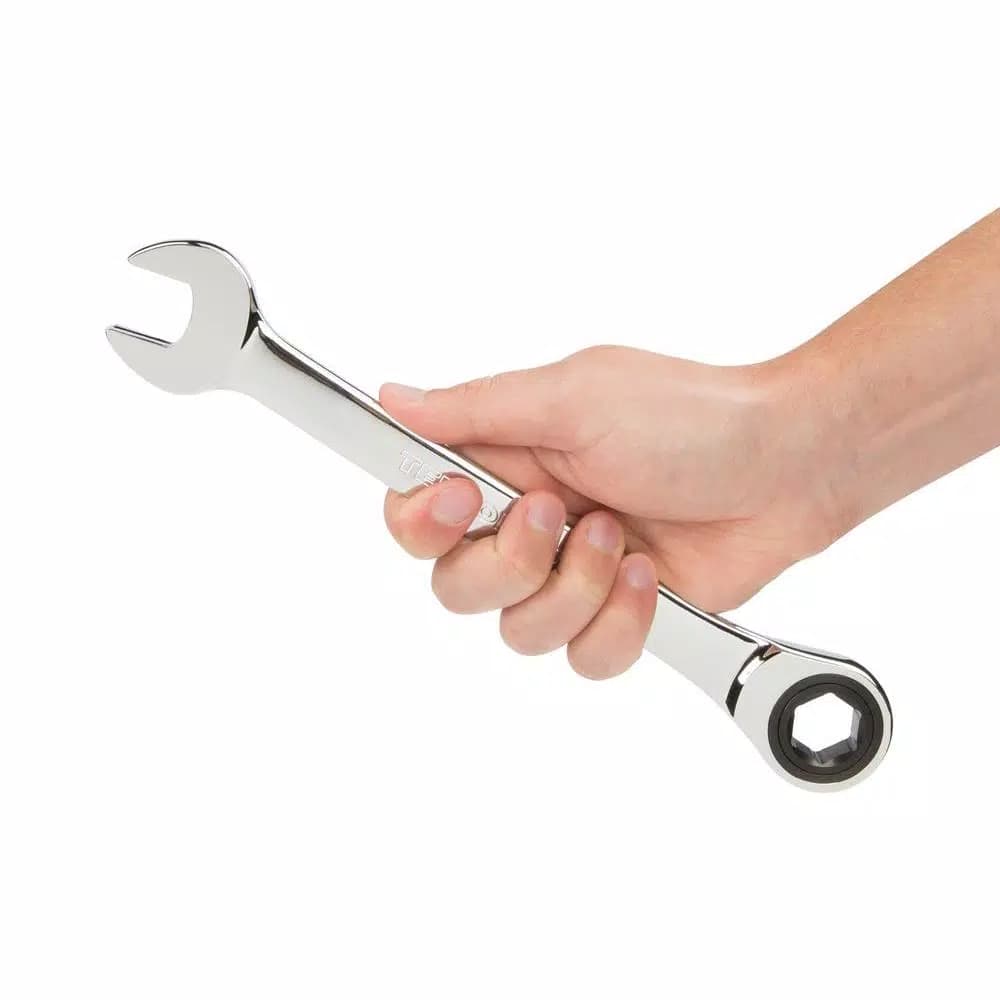 TEKTON 20 mm Ratcheting Combination Wrench, 6-Point Box End, 72-Tooth Gear
