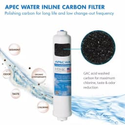 APEC Water Systems APEC Ultimate 10 in. Inline Carbon Filter with 1/4 in. Quick Connect thumbnail 2