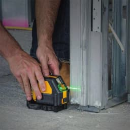 DeWalt 12V MAX Green Self-Leveling Cross-Line Laser Level Kit with 2Ah Battery, Charger, and Case thumbnail 7