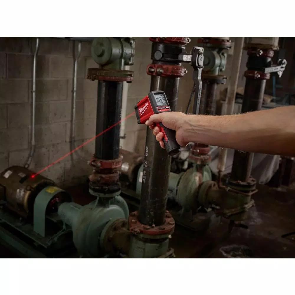 Milwaukee Infrared Temperature Gun 12:1 Laser Thermometer