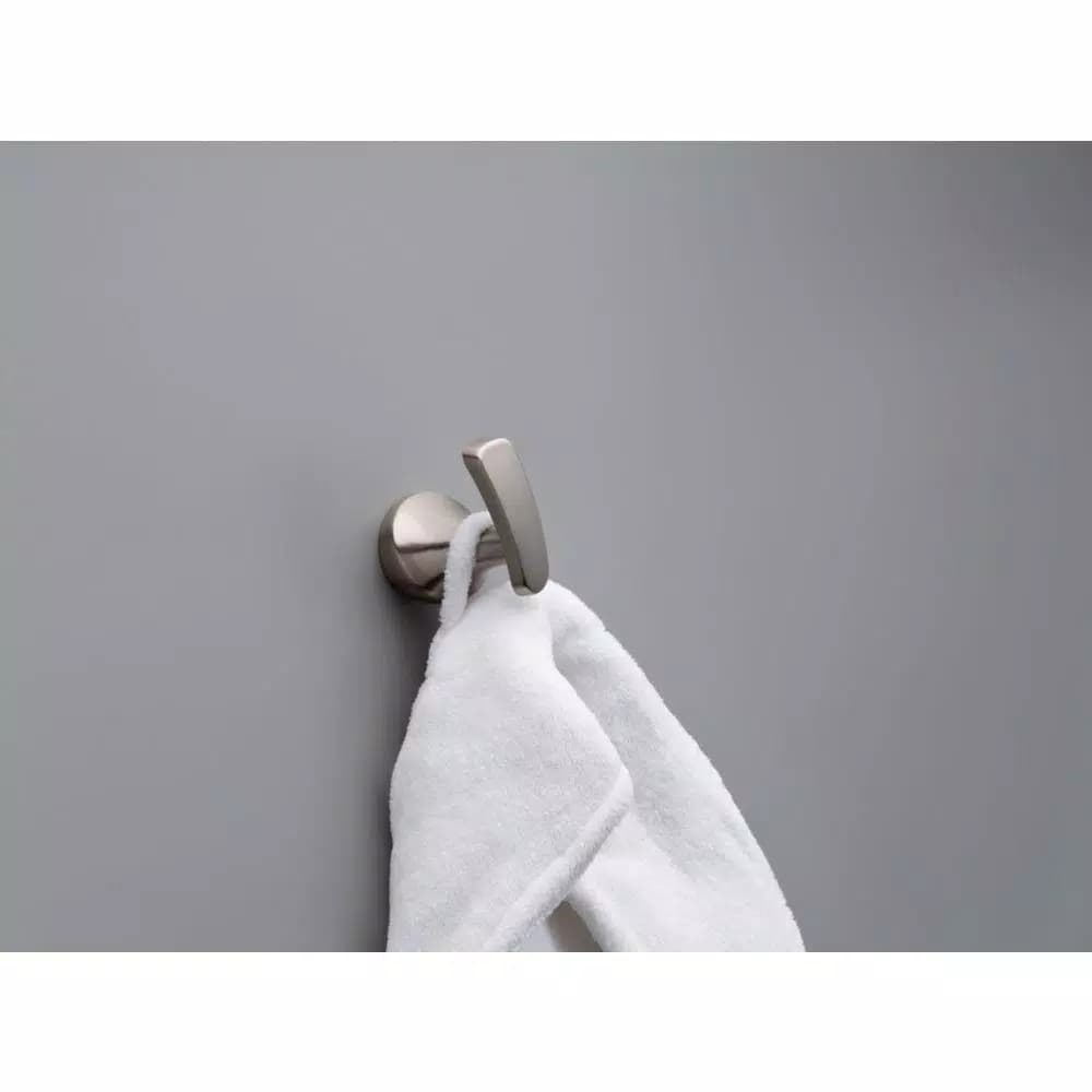 Delta Merge Single Towel and Robe Hook in SpotShield Brushed Nickel