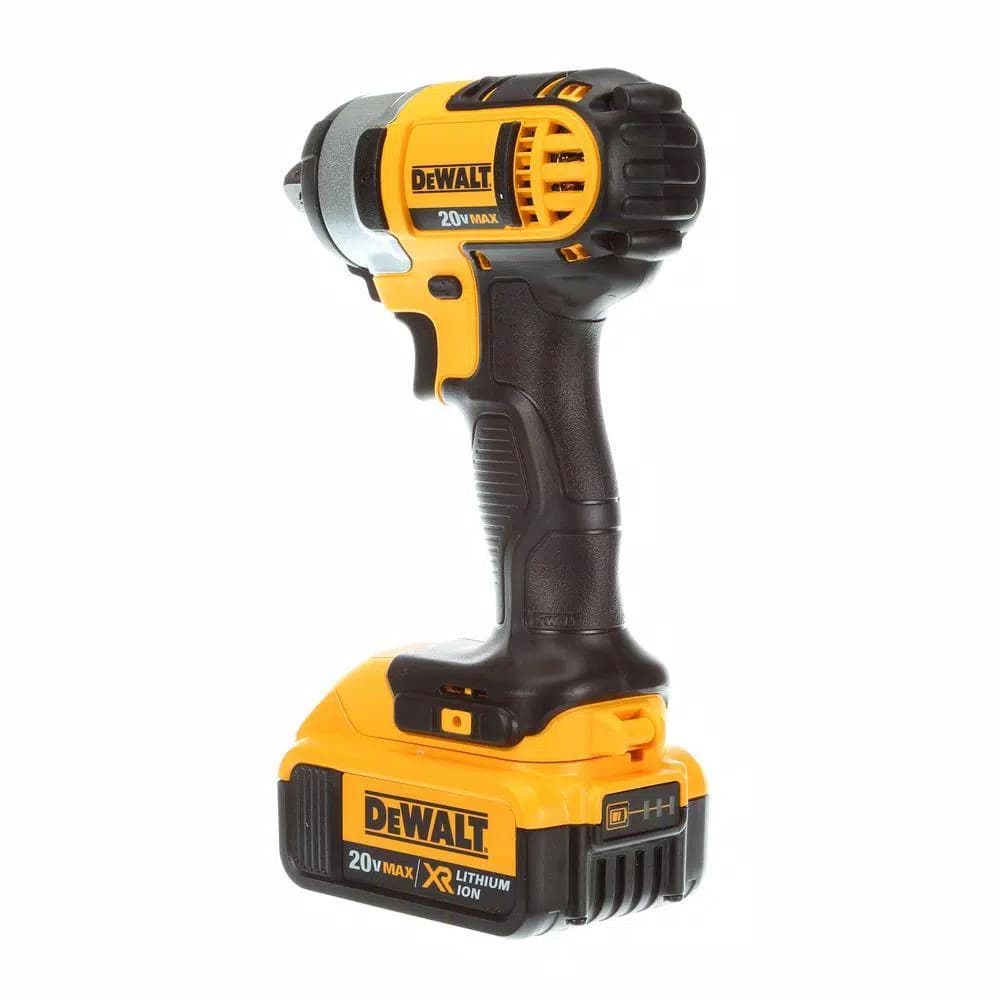 DEWALT 20V MAX Cordless 1/2 in. Impact Wrench Kit with (2) 4 Ah Batteries, Charger, and Case