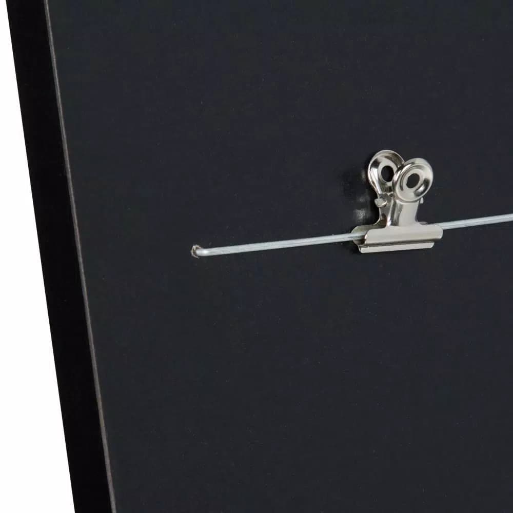 Kate and Laurel Erikson 48 in. Black Collage Picture Frame with Easel and Binder Clips