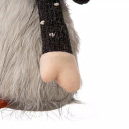 Glitzhome 20 in. Halloween Fabric Gnome Sitter Decor with Posable Hat and Faux Fur Beard thumbnail 5