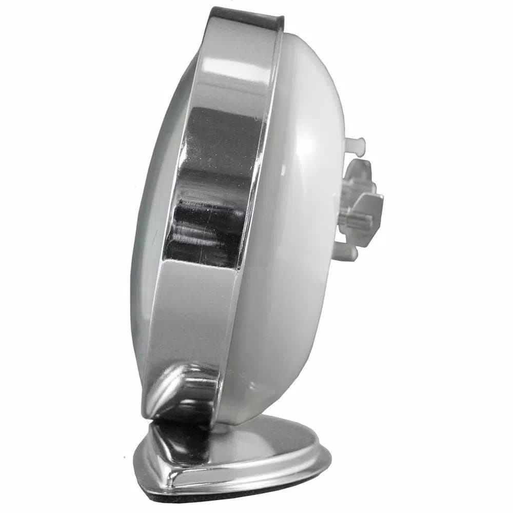 Equity by La Crosse 5.50 in. Round Chrome Wind-Up Bell Alarm Clock with Luminous Hands