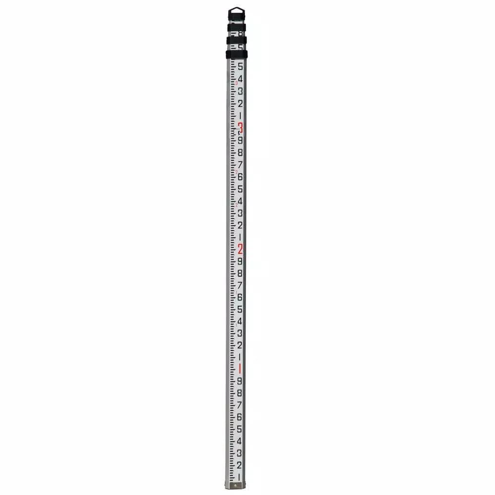 Johnson 13 ft. Telescoping Aluminum Grade Rod with Dual Graduations