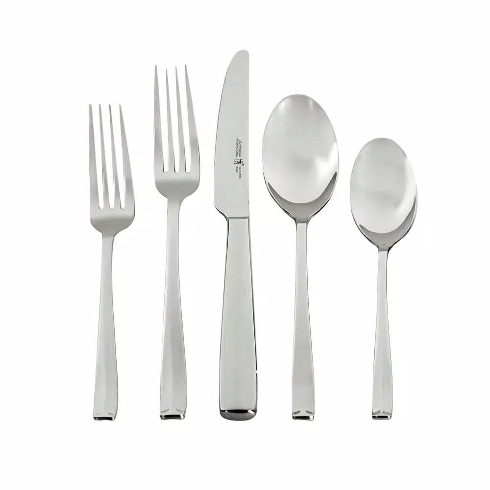 J.A. HENCKELS INTERNATIONAL Henckels International Lani 65-Piece 18/10 Stainless Steel Flatware Set, Service for 12