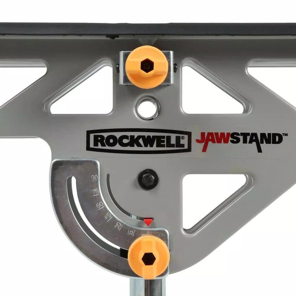 Rockwell JawStand Multi-Use Work Station - Portable Support Stand with Built-in Clamp for Miter and Table Saws