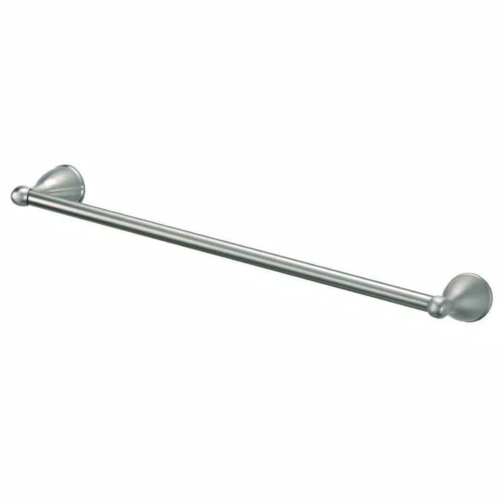 Glacier Bay Builders 18 in. Single Towel Bar, Brushed Nickel, Transitional Design