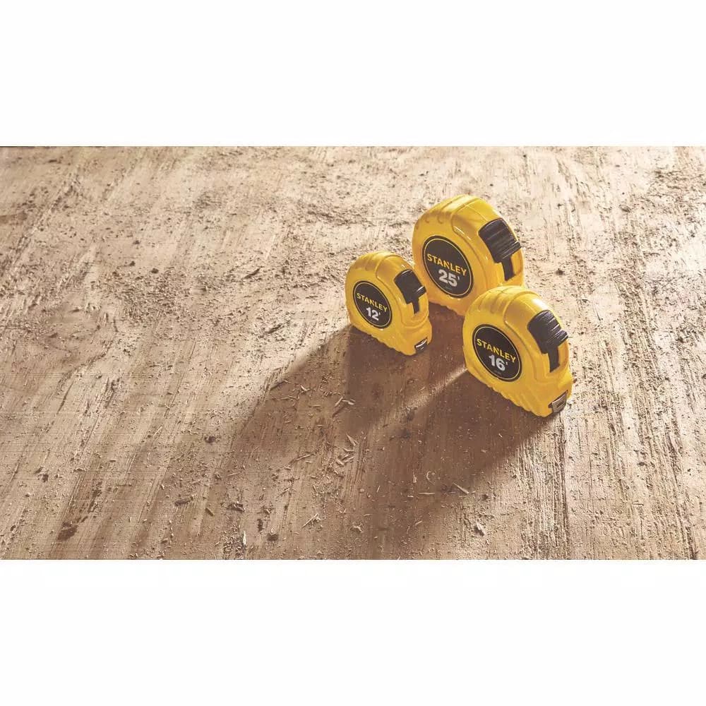 Stanley 16 ft. x 3/4 in. Tape Measure with Polymer-Coated Blade and High-Impact ABS Case