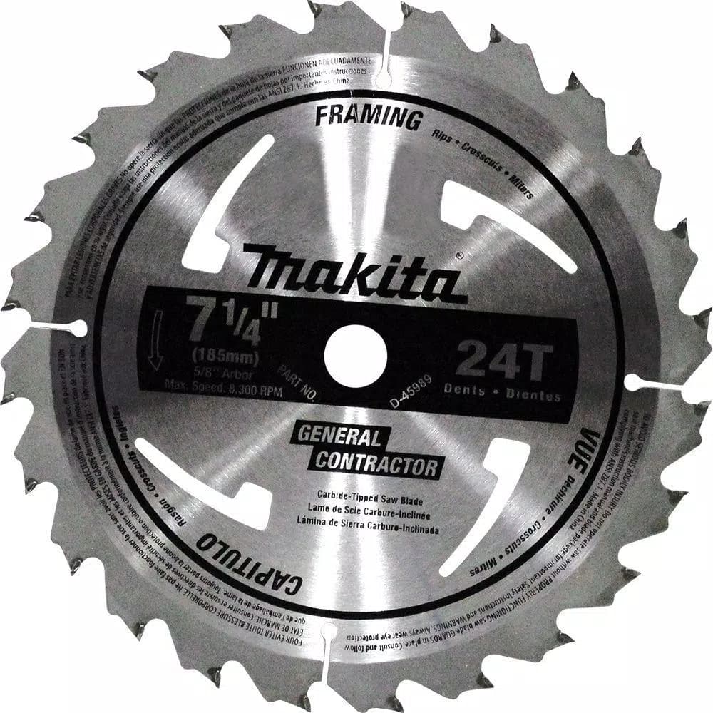 Makita 7-1/4 in. 24-Teeth Framing Circular Saw Blade (10-Pack)