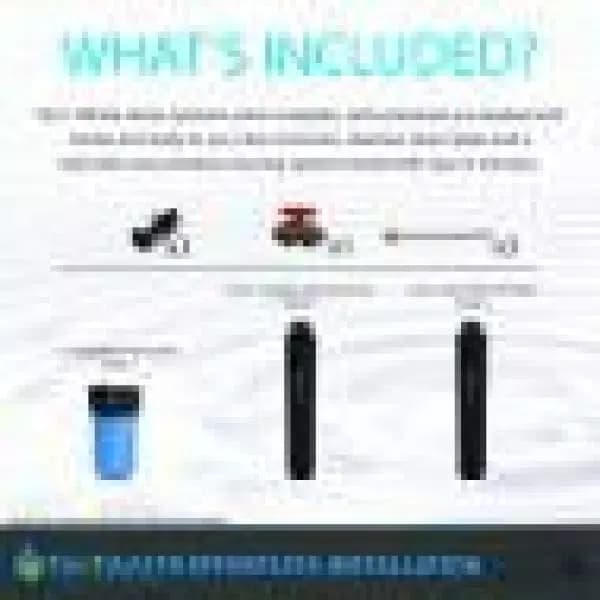 Tier1 Whole House Water Filtration System with Salt-Free Softener, Carbon & KDF, 1-3 Bathrooms