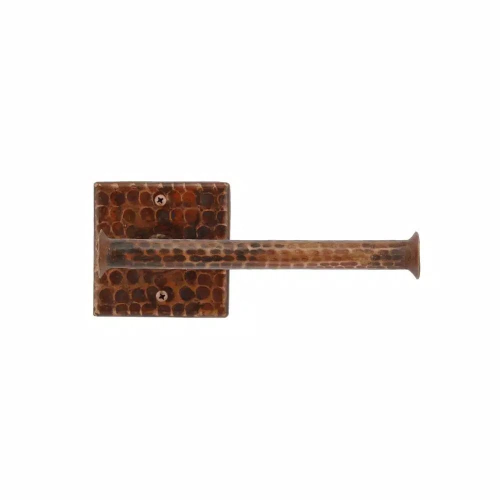 Premier Copper Products Hand Hammered Copper Toilet Paper Holder, Oil Rubbed Bronze