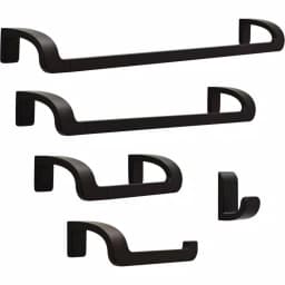 Delta Annalisa 8 in. Single Hand Towel Bar, Matte Black thumbnail 2