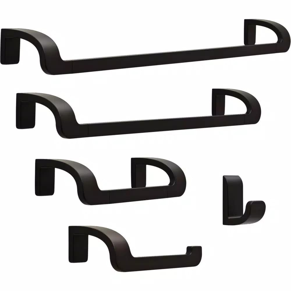 Delta Annalisa 8 in. Single Hand Towel Bar, Matte Black