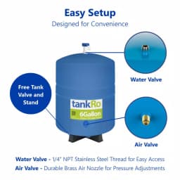 Express Water tankRO 6 Gallon Reverse Osmosis Water Filtration Expansion Storage Pressure Tank thumbnail 5