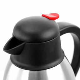 MegaChef 67.6 fl. oz. Stainless Steel Thermal Beverage Carafe with Black Lid thumbnail 3