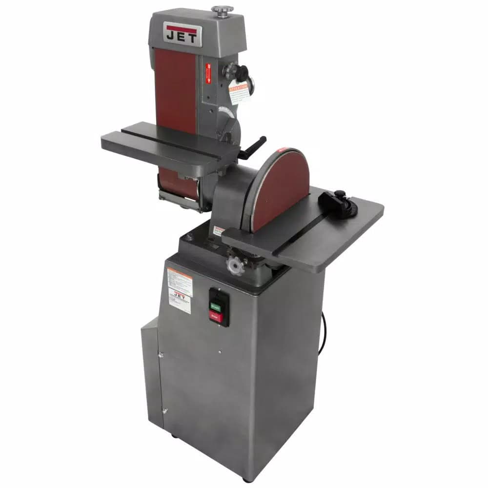 JET Industrial Combination 6 in. x 48 in. Belt and 12 in. Disc Finishing Machine