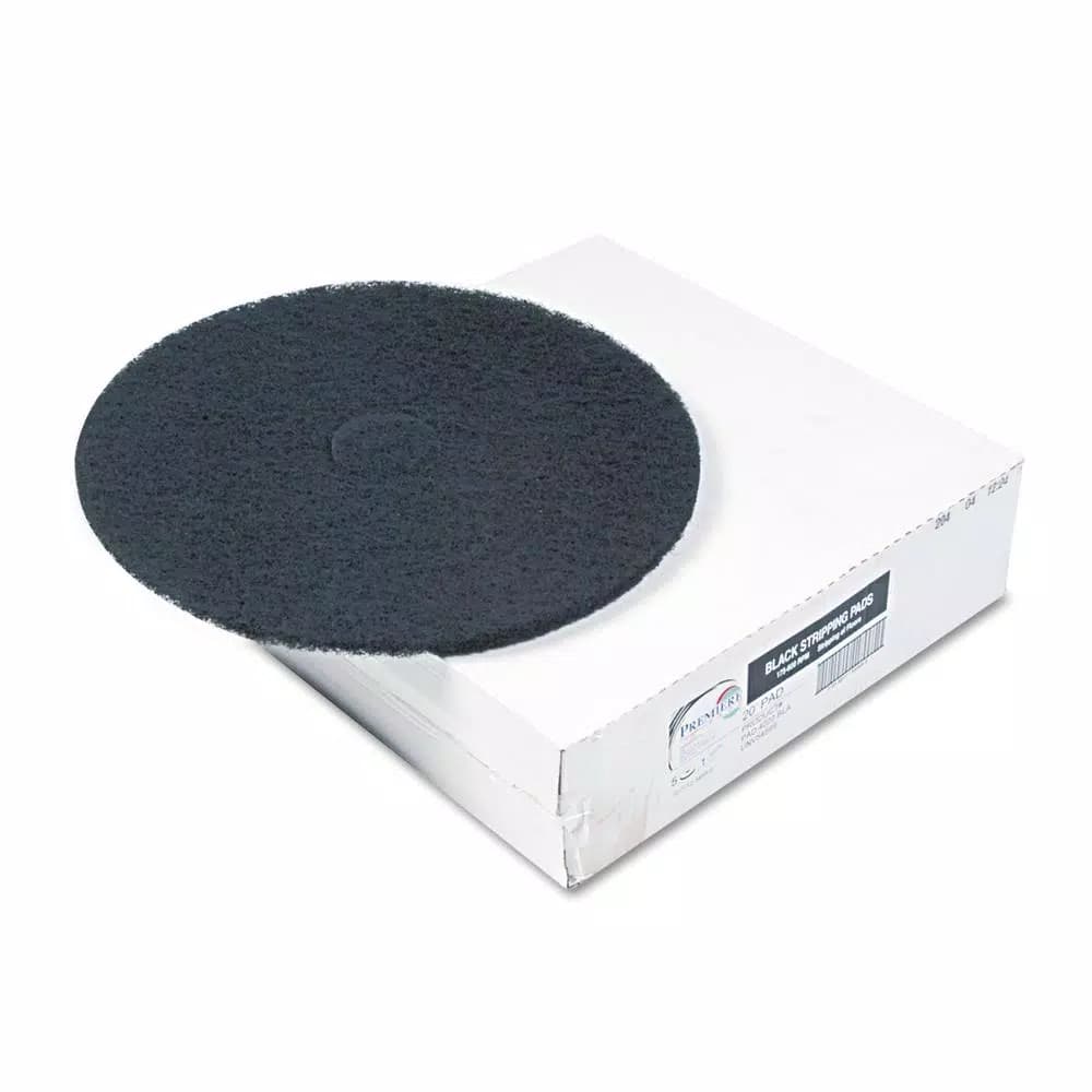 Premiere Pads 12 in. Black Stripping Floor Pads, Case of 5