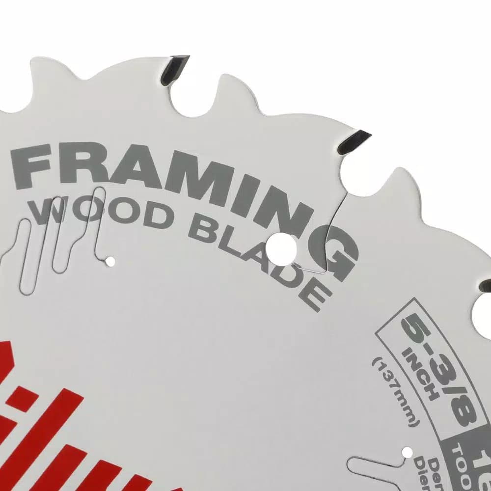 Milwaukee 5-3/8 in. 16-Tooth Framing Circular Saw Blade, Thin Kerf