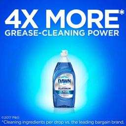 Dawn Platinum Ultra Dish Soap, Refreshing Rain, 24 oz. (10-Pack) thumbnail 3