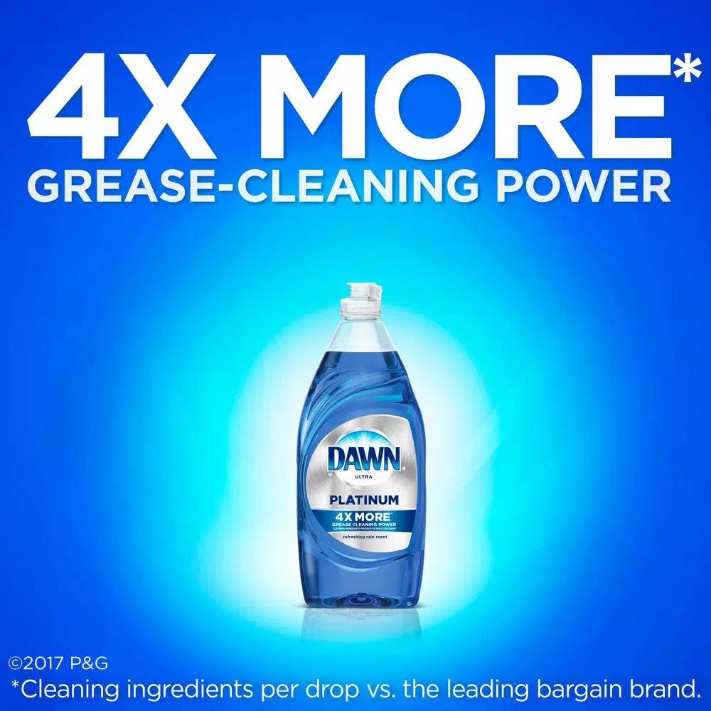 Dawn Platinum Ultra Dish Soap, Refreshing Rain, 24 oz. (10-Pack)
