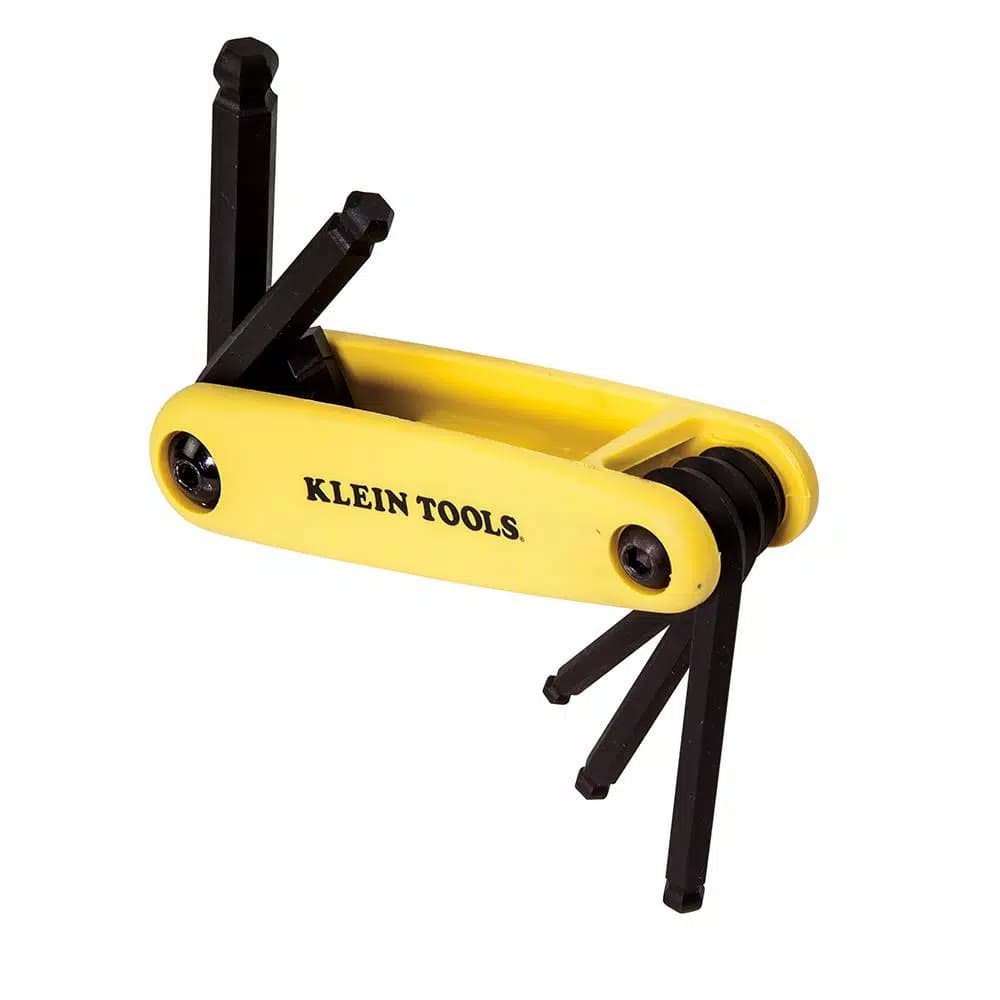 Klein Tools 70571 Grip-It Ball Hex Key Set, 5-Piece SAE