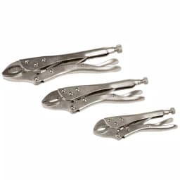 Stalwart 3-Piece Locking Plier Set with Storage Pouch, 10 in. thumbnail 3