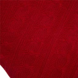 Glitzhome 20 in. Red Polyester Knitted Dog Stocking with Faux Fur Cuff (2-Pack) thumbnail 3