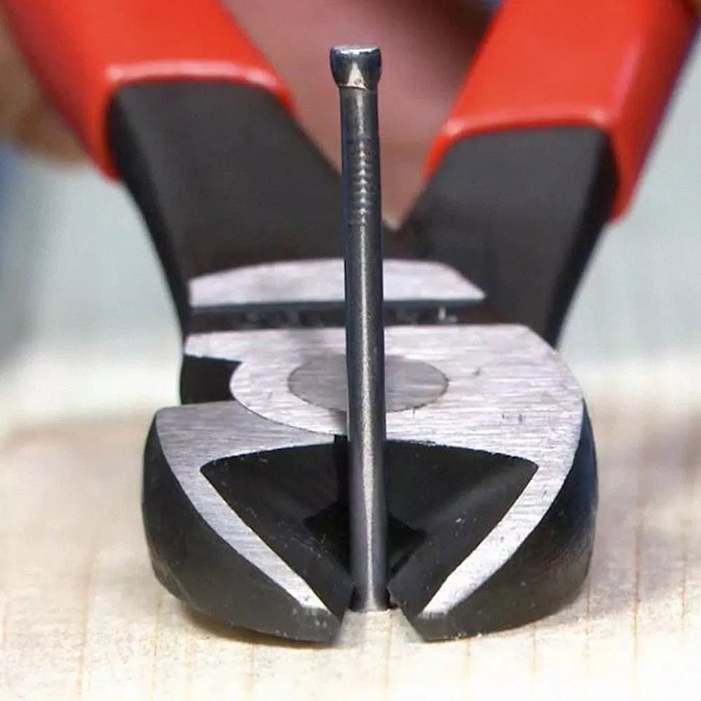 KNIPEX 8 in. High Leverage Angled Diagonal Cutting Pliers