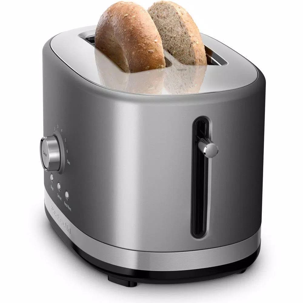 KitchenAid KMT2116CU 2-Slice Contour Silver Wide Slot Toaster
