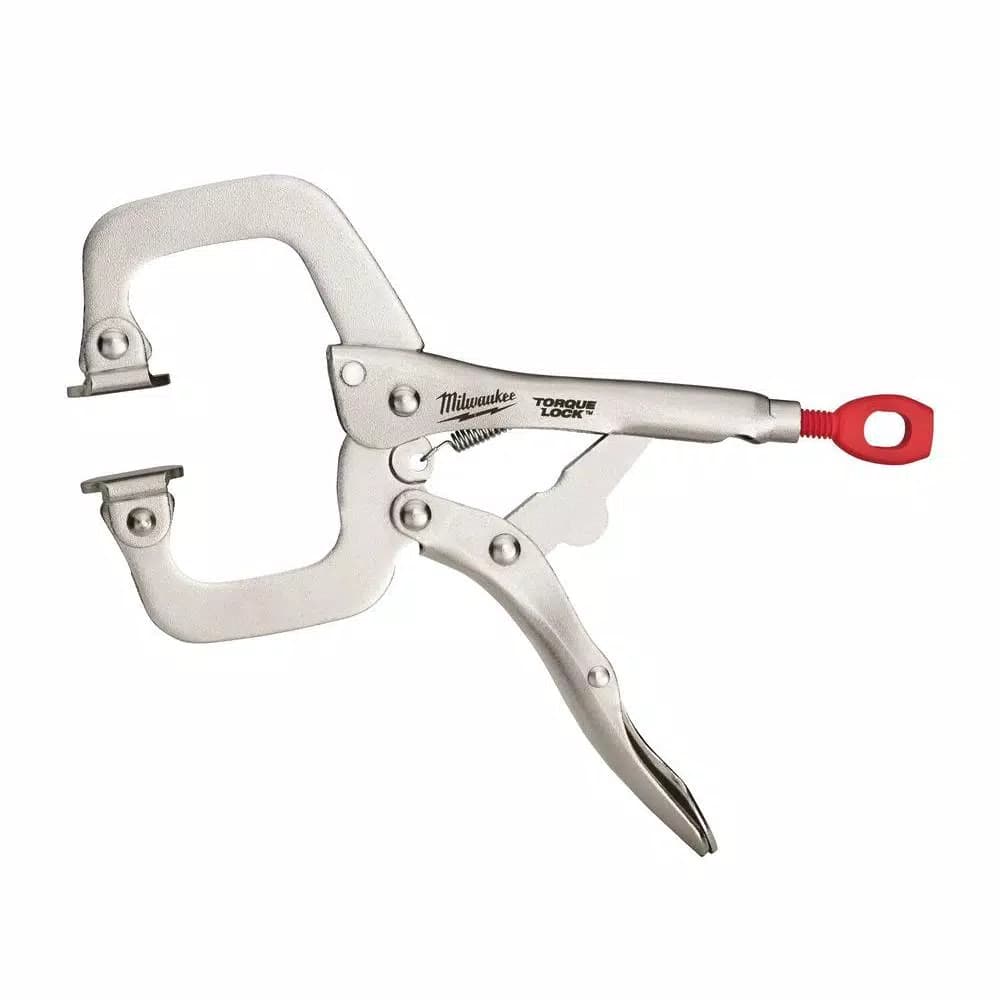 Milwaukee 6 in. TORQUE LOCK Locking C-Clamp with Swivel Jaws
