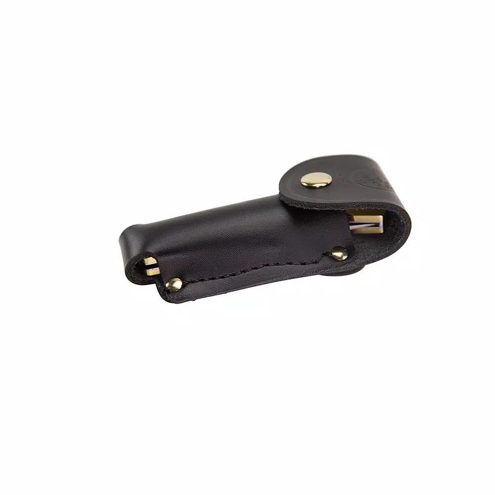 Klein Tools Klein's Sportsman Folding Knife with Ebony Wood Handle and Stainless Steel Clip Point Blade