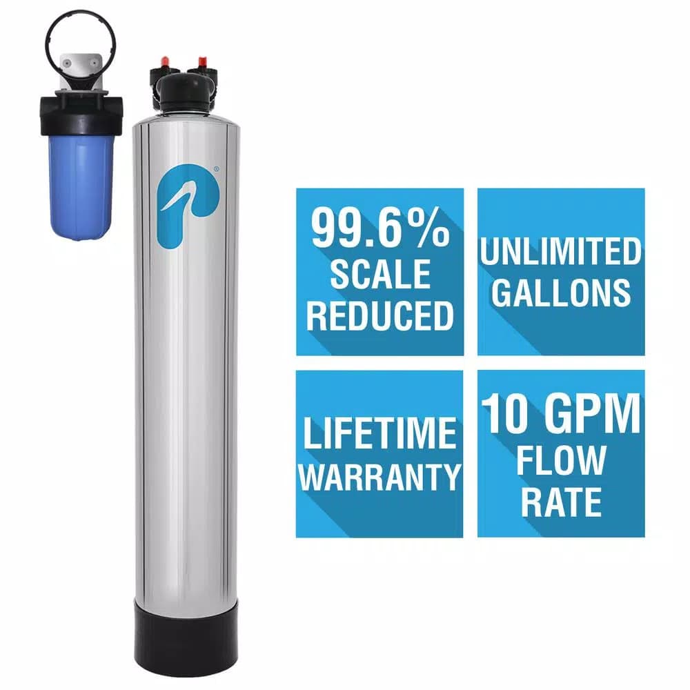 Pelican Water NaturSoft NS3 Pelican 10 GPM Salt-Free Whole House Water Softener Alternative System