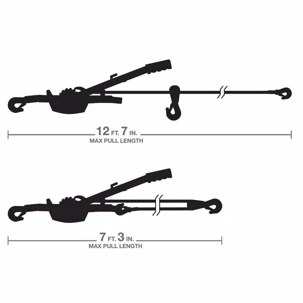 TEKTON 4 Ton Dual Gear Power Puller with 1/4 in. Aircraft-Grade Steel Cable