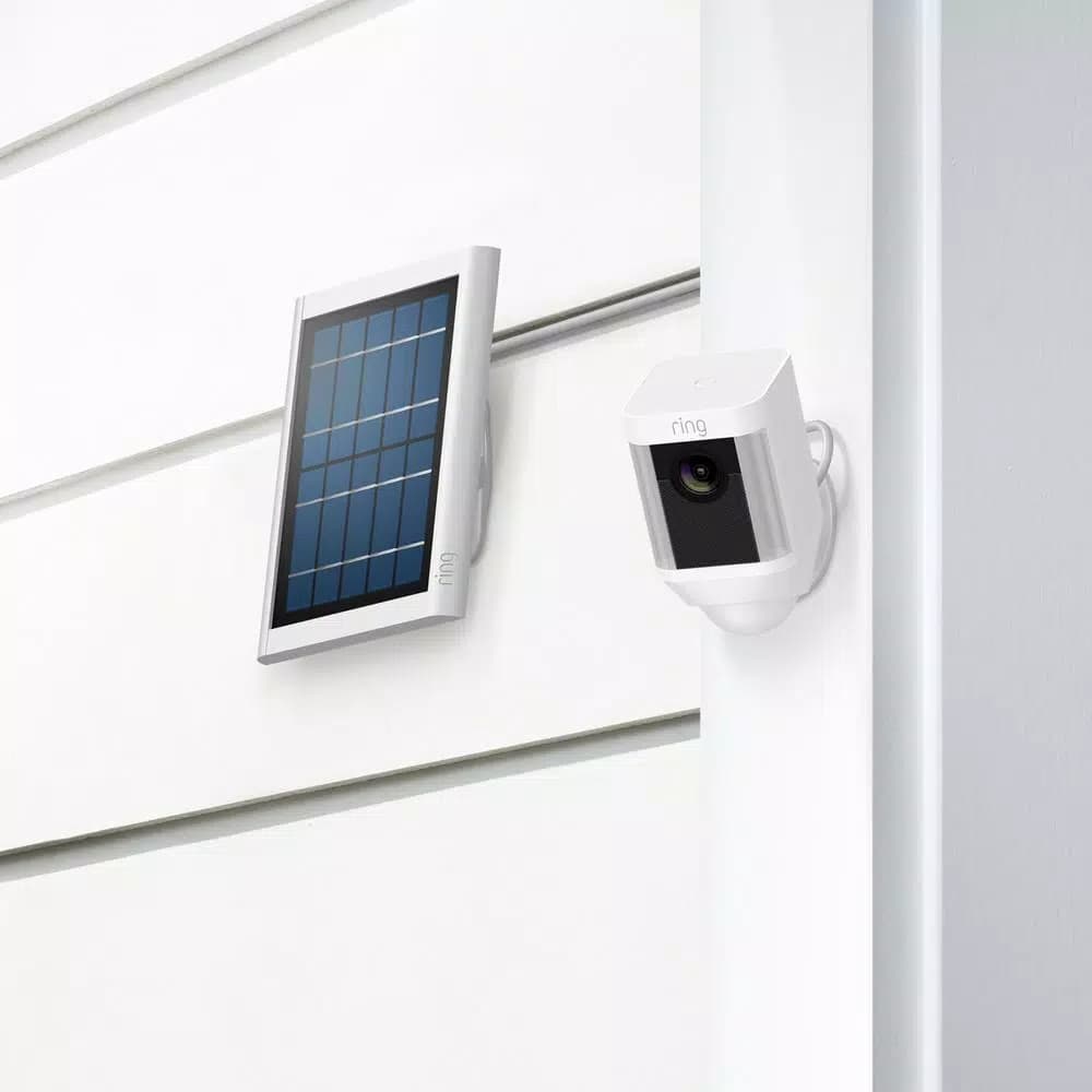 Ring Solar Panel for Spotlight Cam Battery and Stick Up Cam Battery, White