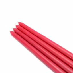 Zest Candle 12-Pack Red Taper Candles, 12 in. Height for Weddings and Holiday Decor thumbnail 1