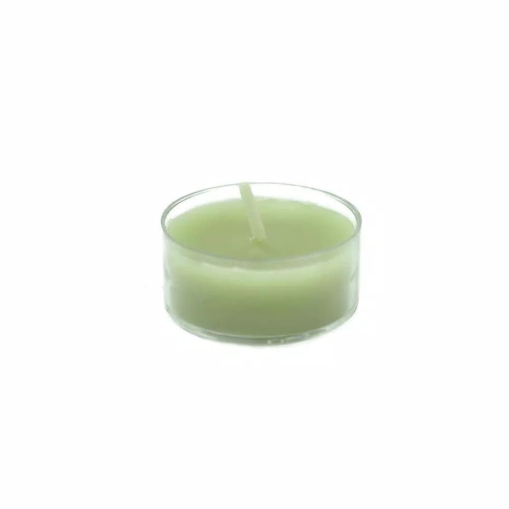 Zest Candle Sage Green Tealight Candles, 1.5 in. Diameter, 50-Pack