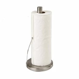 Mind Reader Stainless Steel Free Standing Paper Towel Holder - Heavy Base Silver thumbnail 5