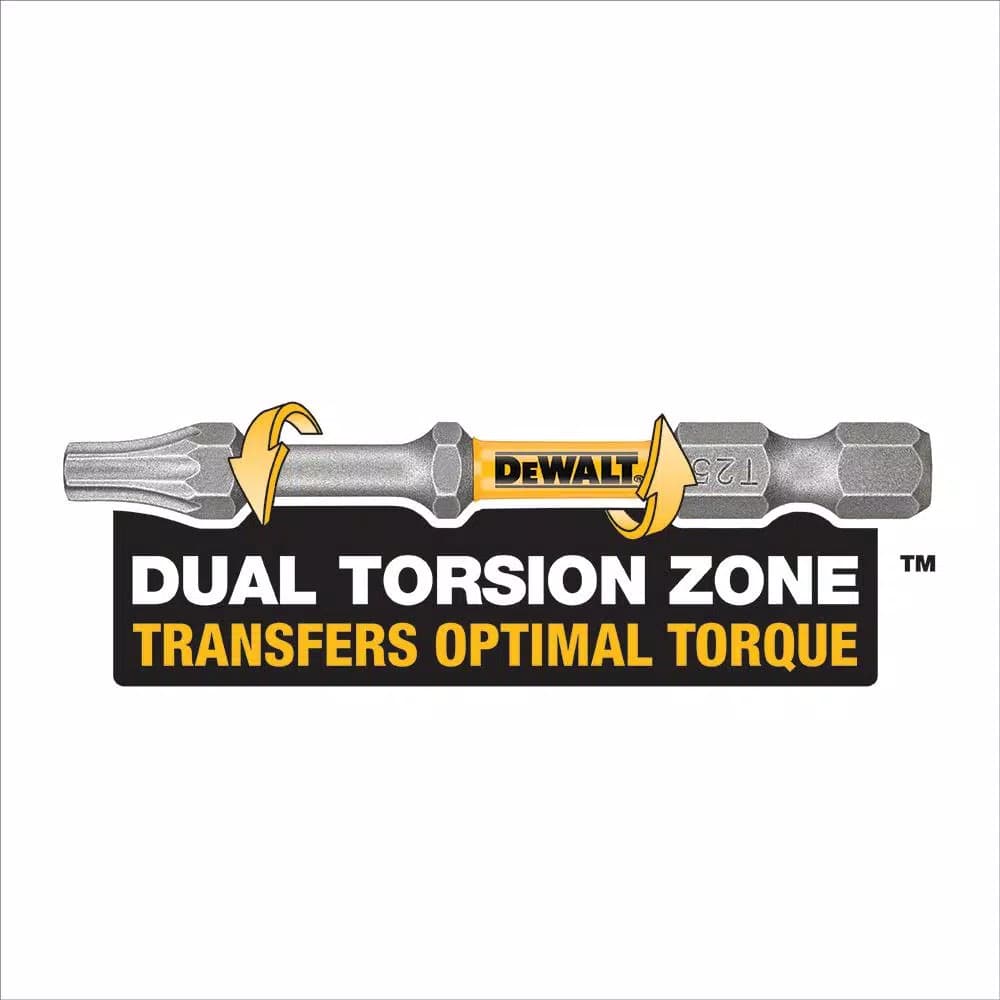 DEWALT MAX Impact Torx 15 Screwdriver Bits, 2-1/2 in., 2-Piece Set