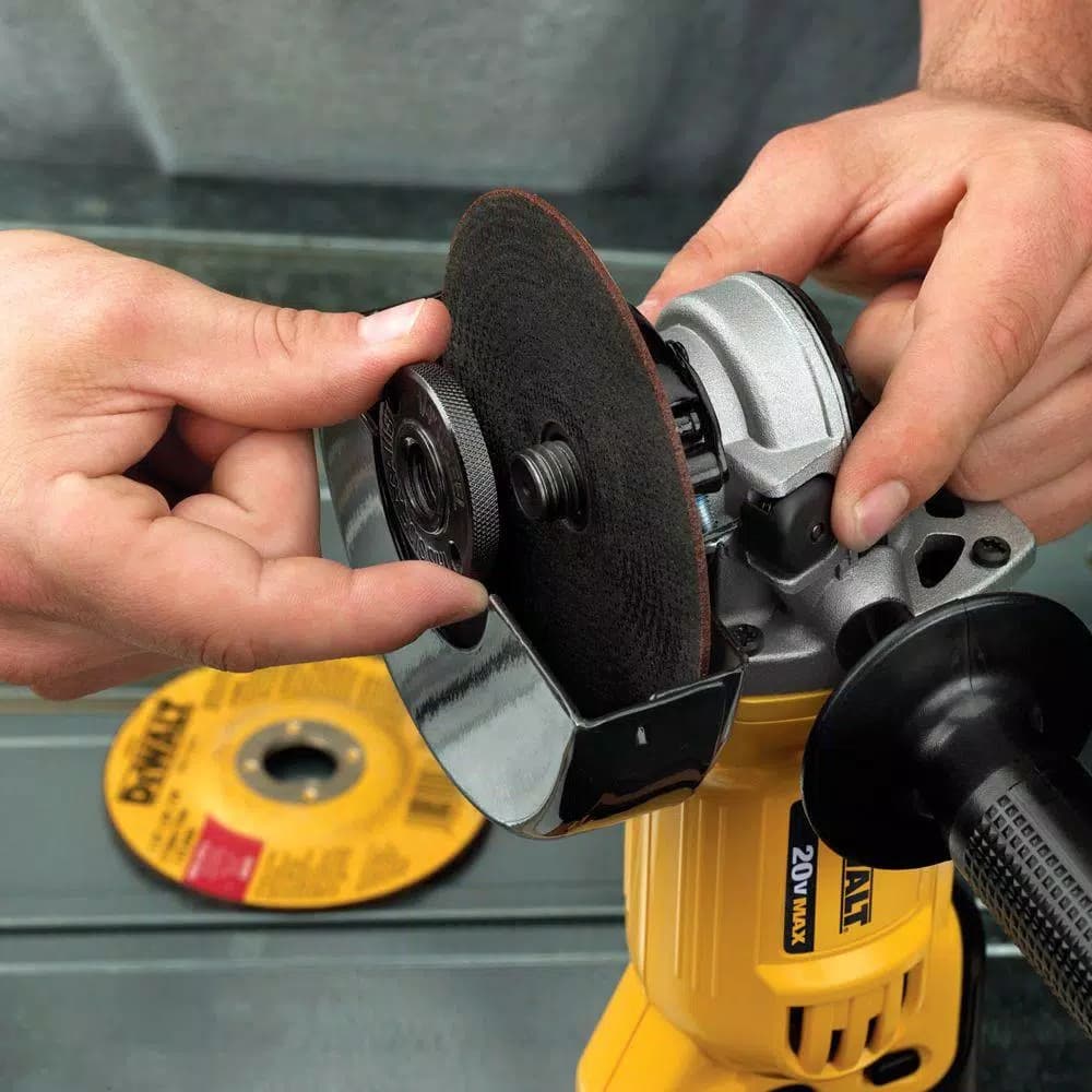DEWALT 20V MAX Cordless 4.5-in. to 5-in. Angle Grinder Kit with (2) 5.0 Ah Batteries and Charger