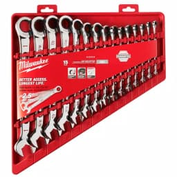 Milwaukee 15-Piece SAE Ratcheting Combination Wrench Set thumbnail 4