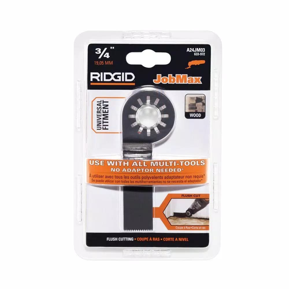 RIDGID 3/4 in. Wood Offset Plunge Cut Blade for Multi-Tools