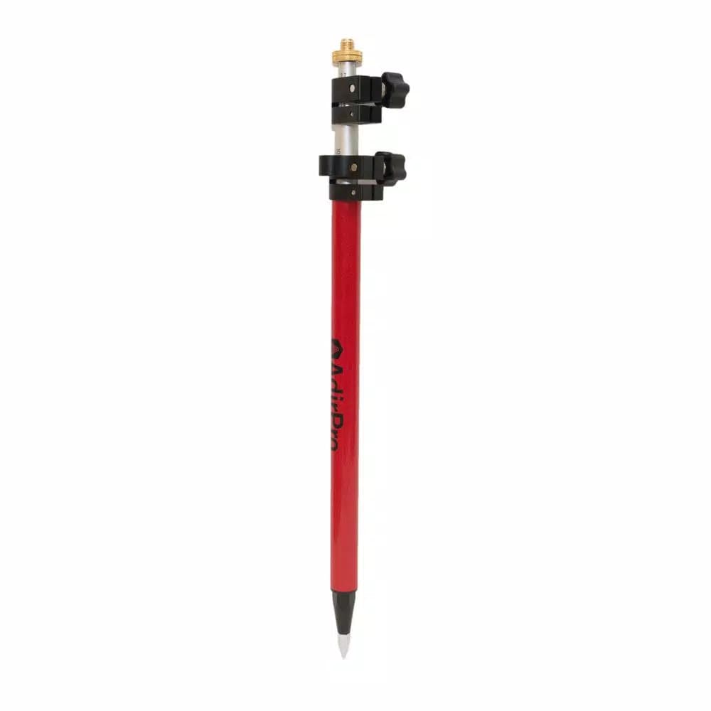 AdirPro 750-15 Mini Aluminum Prism Pole, 5.1 ft. Telescoping Rod