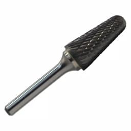 Drill America 1/2 in. x 1-1/8 in. Cone Solid Carbide Burr Rotary File Bit, 1/4 in. Shank thumbnail 1