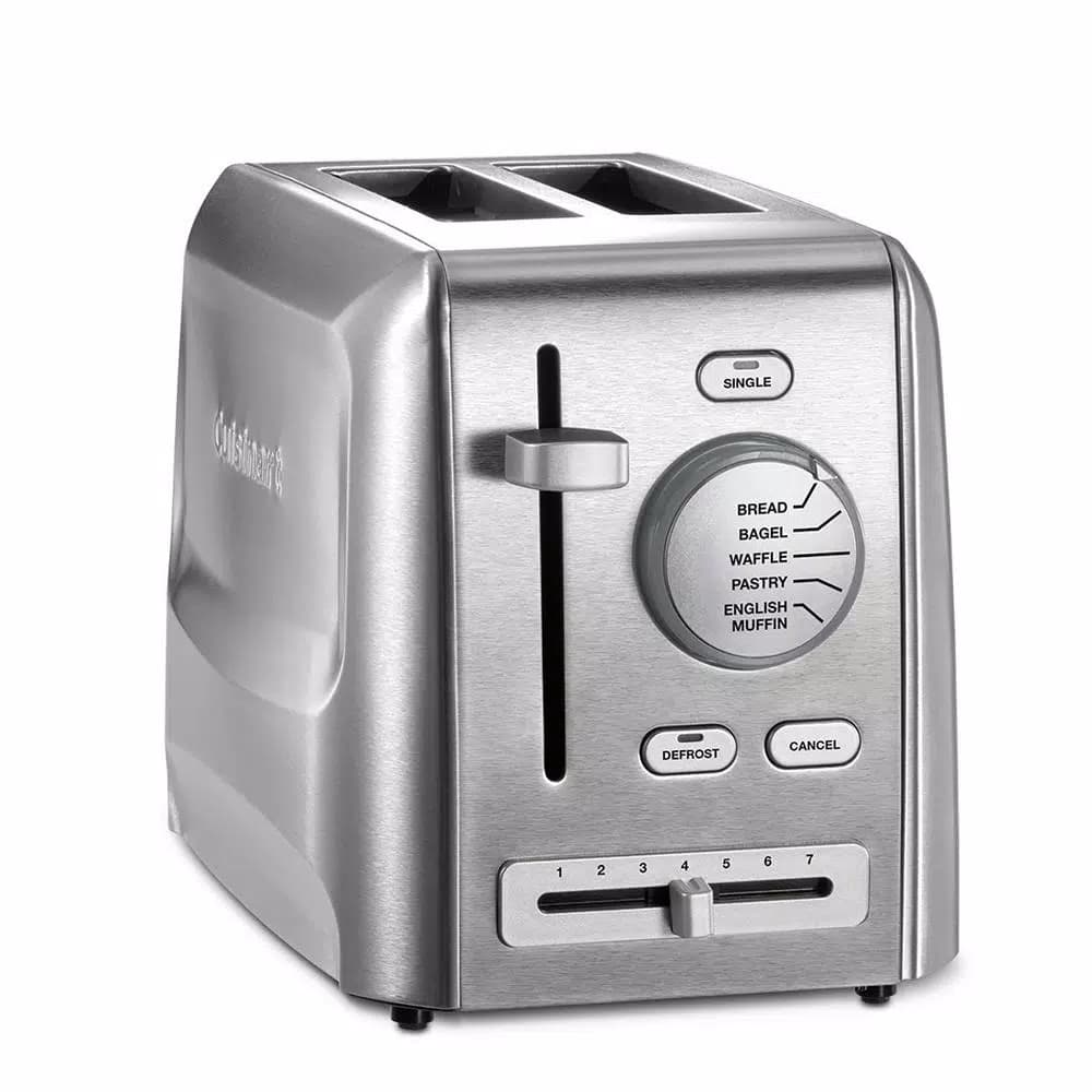 Cuisinart 2-Slice Stainless Steel Toaster with 7 Shade Settings and Crumb Tray